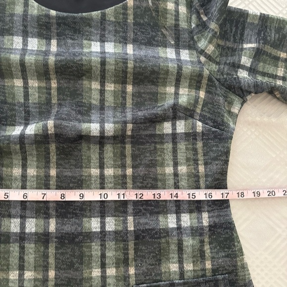 Connected Apparel Womens Woven Plaid Shift Dress Size 12 - Picture 9 of 11